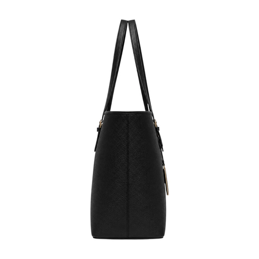 Trendy Tote Classic Black Everyday Shopper | Elegant Women's Tote Bag