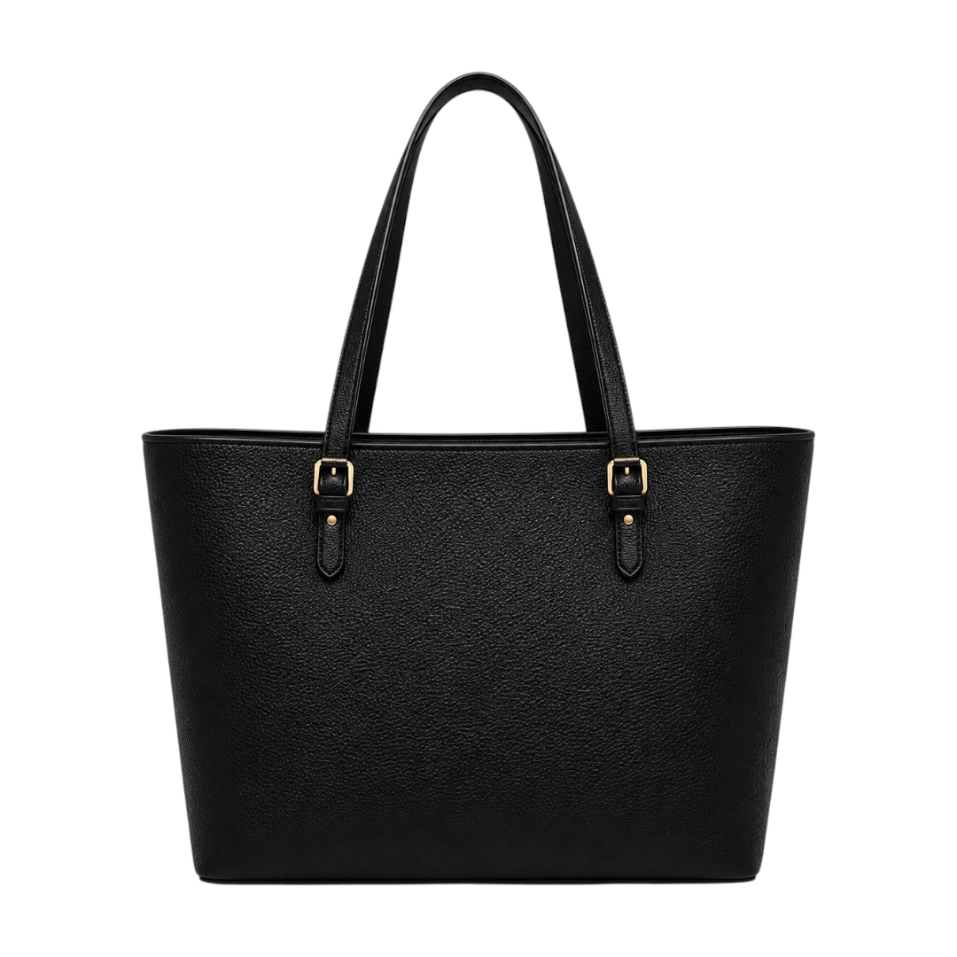 Trendy Tote Classic Black Everyday Shopper | Elegant Women's Tote Bag